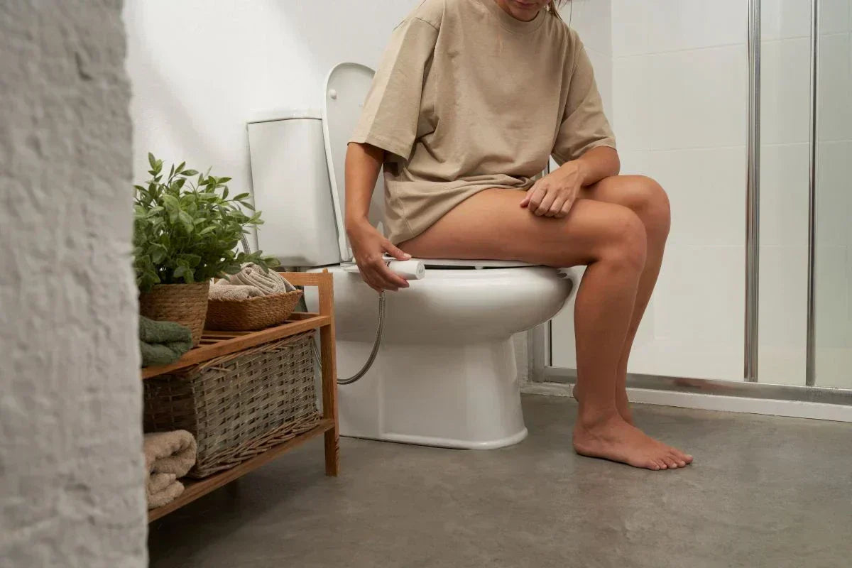 mujer posparto utilizando bidi