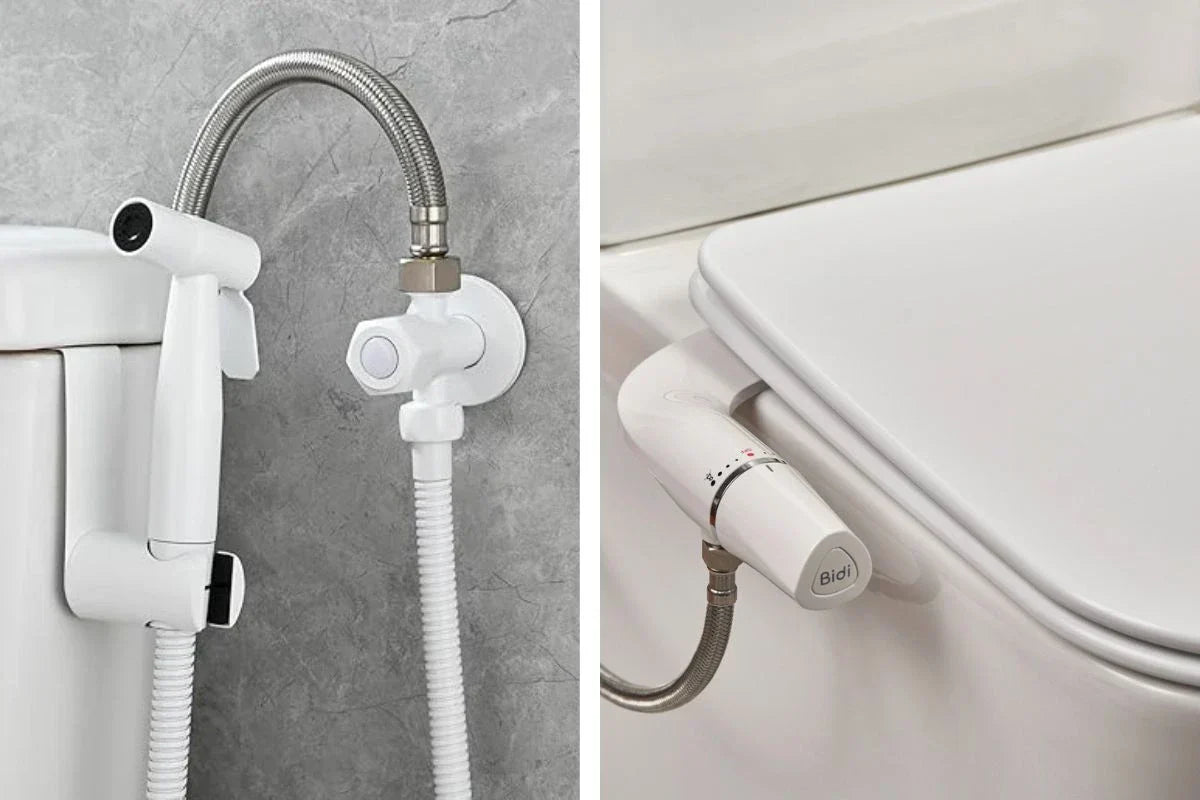 Ducha de inodoro o adaptador Bidi: diferencias prácticas para el uso diario
