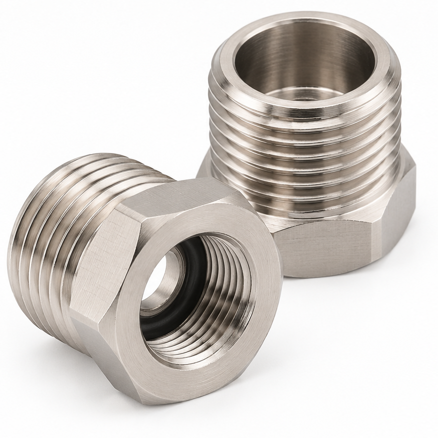 Adaptador G1/2" macho – 9/16"-24 UNEF hembra